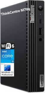 Lenovo ThinkCentre M70q Tiny 1L Mini PC Business Desktop Computer, Intel 6-Core i5-10400 (Beat i7-8700), 32GB DDR4 RAM, 1TB PCIe SSD, WiFi 6, Bluetooth, Wireless Antenna, KB & Mouse, Windows 11 Pro - Image 2