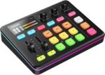 SINWE G1 Gaming Audio Mixer, RGB Audio Interface with Pro-preamp,Bluetooth, Streaming PC Mixer with XLR/48V Phantom Power for Live Streaming, Podcasting, Content Create, Gaming(Black) - Image 2