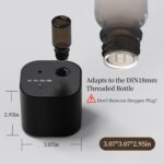 Scent Diffuser Waterless Essential Oil Diffusers with 3 Mist Modes,Cycle Start,Cordless Aroma Air Machine for 200 sq.ft Home/Office/Bedroom,Ultra Quiet,Includes 10ml Oil,Black - Image 6