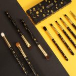 Docolor Eye Makeup Brushes 10Pcs Skull Printed Eyeshadow Makeup Brush Set Blending Concealer Eyebrow Eye Liners Premium Synthetic Eyeshadow Crease Brow Brush - Image 8