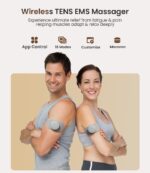 Wireless TENS Unit for Pain Relief, 18 Modes App Control Tens Machine & Deep Tissue Muscle Stimulator for Pain, Soreness & Muscle Relief – Ideal for Back, Neck, Shoulders, Arms & Legs - Image 3