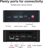 Beelink SER5 Pro Mini PC, AMD Ryzen 5 5500U(7nm, 6C/12T) up to 4.0GHz, Mini Computer 16GB DDR4 RAM 500GB NVME SSD, Micro PC 4K@60Hz Triple Display, Mini Gaming Computer WiFi6/BT5.2/HTPC - Image 9