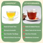 HANDPICK, Tea Bags Sampler Assortment Variety pack Gift Box 8 Flavors, 40 Tea Bags - Perfect Variety | English Breakfast, Green, Black, Herbal & More | Gifts for Him/Her - Image 9