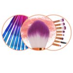 KOLIGHT Pack of 20pcs Cosmetic Eye Shadow Sponge Eyeliner Eyebrow Lip Nose Foundation Powder Makeup Brushes Sets (purple) - Image 4