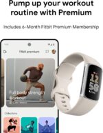 Fitbit Charge 6 Fitness Tracker Smartwatch with Heart Rate, GPS, Health Tools - Fit Bit Smart Watch for Men and Women - Porcelain/Silver Bundle with Cleaning Cloth and Charger - Image 7