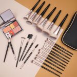 MAGEFY Makeup Brushes, 22 Pcs Professional Premium Synthetic Makeup Brush Set with Case, Foundation Eyeshadow Brush Travel Make up Brushes Set (Blackgold) - Image 9