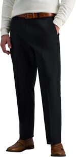 Haggar Men's Premium No Iron Khaki Classic Fit Flat Front Casual Pant (Regular and Big & Tall Sizes) - Image 2