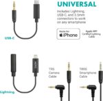 Movo iVlogger-PRO Vlogging Kit with Full Tripod for iPhone/Android - USB-C/Lightning YouTube Starter Kit for Content Creators - Accessories: Phone Tripod, Phone Mount, RGB Light and VXR10 Shotgun Mic - Image 7