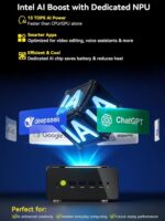 GMKtec AI Mini PC Ultra 9 285H (Turbo 5.4GHz) 96GB DDR5 2TB PCIe 4.0 SSD Mini Gaming Computer 3X M.2 Expansion Slots, Oculink, Quad Screen 8K Display EVO-T1 - Image 6