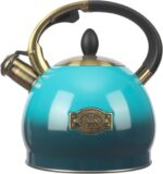 3Quart Whistling Tea Kettle Classic Teapot Stainless Steel Teakettle with Cool Grip for Stovetop - Image 2