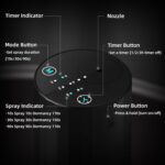 Waterless Essential Oil Diffuser Aromatherapy Scent Diffusers for Home Large Room, Bedroom, Car, Office, Desk, Battery Operated Mini Portable Air Freshener (Black) - Image 5