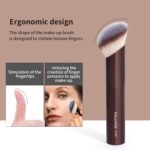 MAANGE 20 Pcs Makeup Brushes with Gift Box, Double-End Multi-functional Makeup Brushes for Blending Liquid Powder Concealer Cream Blush Buffe,CoffeeBrown - Image 4