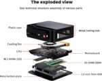 Beelink SER5 Pro Mini PC, AMD Ryzen 5 5500U(7nm, 6C/12T) up to 4.0GHz, Mini Computer 16GB DDR4 RAM 500GB NVME SSD, Micro PC 4K@60Hz Triple Display, Mini Gaming Computer WiFi6/BT5.2/HTPC - Image 8
