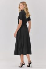 Newshows Womens Wear to Work Teacher Business Casual Outfits Long Dresses Tie Waist Shirt Dress Attire with Pockets - Image 6