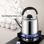 Tea Kettle,Whistling Tea kettle for Stove Top,4 QT Stainless Steel Teapot,Induction Tea Kettle Pot for Stovetop (3.8 L,Silver) - Image 4