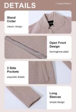 chouyatou Women's Casual Business Open Front Long Sleeve Notch Lapel Office Blazer Jacket - Image 5