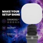 Live Video Streaming Kit, Includes 1080p 30 FPS Webcam, RGB USB Microphone, Adjustable LED Light for Twitch, YouTube, Podcast and WFH. for PC and Laptop (Not for PS5 & Xbox) - Image 7