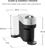 Nespresso Vertuo Pop+ Deluxe Coffee and Espresso Machine by De'Longhi, 120 Volts, Silver - Image 7