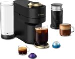 Nespresso Festive Vertuo Pop+ Deluxe Coffee and Espresso Maker by Breville with Milk Frother, Matte Black Gold - Image 2