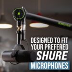 Shure by Gator Deluxe Articulating Desktop Podcasting Mic Boom Arm with Cable Management Channel; (SH-BROADCAST1) - Image 8