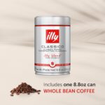Illy Classico Whole Bean Coffee, Medium Roast, Classic Roast With Notes Of Caramel, Orange Blossom And Jasmine, 100% Arabica Coffee, No Preservatives, 8.8 Ounce Can (Pack Of 1) - Image 3