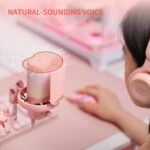 FEELWORLD VM1 Pink Gaming PC USB Microphone Condenser Mic with Noise Cancellation Mute RGB Light, Computer Accessories Gifts for Gamer YouTube Twitch Podcast Streaming Recording Online Chat PS4 PS5 - Image 7
