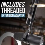 Shure by Gator Deluxe Articulating Desktop Podcasting Mic Boom Arm with Cable Management Channel; (SH-BROADCAST1) - Image 6