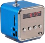 Eboxer Portable Mini Speaker Music Player FM Radio Stereo Speaker Support TF Card and U Disk, Brief Design, Perfect Mini Speaker for Room Bike Car for Phone/Tablet/Computer (Blue) - Image 2