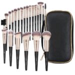 MAGEFY Makeup Brushes, 22 Pcs Professional Premium Synthetic Makeup Brush Set with Case, Foundation Eyeshadow Brush Travel Make up Brushes Set (Blackgold) - Image 10