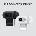 Logitech Brio 101 Full HD 1080p Webcam for Meetings, Streaming, Desktop, Laptop, PC - Built-in Mic, Shutter, Works with Zoom, Microsoft Teams, Nintendo Switch 2’s New GameChat Mode, USB-A,-Black - Image 8