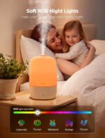 GoveeLife Smart Humidifiers for Bedroom, 3L Top Fill Cool Mist Humidifiers with Essential Oil Diffuser, Humidity Control, WiFi Air Humidifier with Night Light, for Baby, Plants, Home, Work with Alexa - Image 6