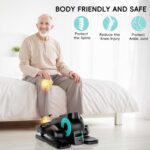Under Desk Elliptical Machine,Electric Elliptical Leg Exerciser for Seniors with 12 Adjustable, Portable Quiet Elliptical Exercise Machine, Seated Pedal Exerciser with Resistance Band Quiet & Portable - Image 9