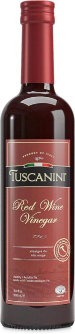 Tuscanini Italian Red Wine Vinegar, 16.9oz | Red Wine Vinegar for Salads and Cooking | Product of Italy | Kosher for Passover - Image 2