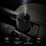 Waterless Essential Oil Diffuser Aromatherapy Scent Diffusers for Home Large Room, Bedroom, Car, Office, Desk, Battery Operated Mini Portable Air Freshener (Black) - Image 7