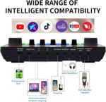 X50 Podcast Equipment Bundle for 2,DJ Mixer with BM800 Podcast Microphone Bundle Studio Condenser Microphone Perfect for Podcasting,Recording,Singing,TikTok Live Vlog,Streaming and Gaming - Image 8