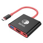 Switch Dock Replacement for Offical Nintendo Switch Dock, Portable Switch TV Adapter 3 in 1with 4K HDMI USB 3.0 PD Port Compatible with Switch OLED Steam Deck (NOT for Switch 2) - Image 2