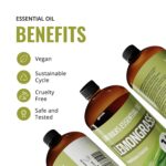 Lab Bulks Essential Oil Lemongrass Essential Oil 16 oz (473 ml) for Diffusers, Home Care, Candles, Hair, Lemon Grass Spray - Image 4