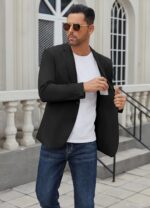 COOFANDY Men's Casual Blazer Regular Fit Lightweight Two Button Sport Coat Suit Jacket - Image 5