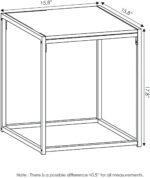 Furinno Camus Modern Living Room Coffee Table with 2 End Tables Set, Americano - Image 4