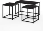 Furinno Camus Modern Living Room Coffee Table with 2 End Tables Set, Americano - Image 6