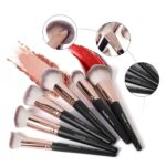 Makeup Brushes with Case, MAANGE 18 Pcs Professional Makeup Brush Set Premium Synthetic Face Kabuki Brush Kit Foundation Blush Powder Eyeshadow Brushes Set Christmas Gift（Coffee) - Image 9