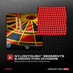 Arachnid Cricket Pro 800 Electronic Dartboard with NylonTough Segments for Improved Durability and Playability and Micro-Thin Segment Dividers for Reduced Bounce-Outs - Image 4