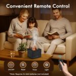 Essential Oil Diffuser, 280ML Ultrasonic Humidifier with Essential Oil Diffuser, Remote Control, Timer & Waterless Auto-Off, 7 LED Colors, for Home Bedroom Office Yoga Room Spa Room - Image 6