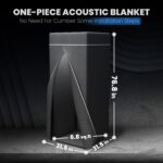 Portable Vocal Booth,Recording Booth Sound Booth for Recording Echo-Free Vocals Complete Home Recording Studio Foldable with Travel Bag for Podcasts & Music,Voiceovers - Image 5