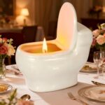 Toilet Shaped Scented Candles,Funny Gag Gift for Women & Men,Jasmine Fragrance Aromatherapy Candle is 6 Ounces, Burns for Over 42 Hours, Unique Candles for White Elephant Party,Birthday Prank - Image 4