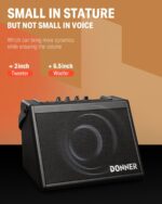 Donner Mini Electric Drum Amp 20W, Wireless Electronic Drum Amplifier Keyboard Speaker DDA-20 Portable for Home Practice - Image 5