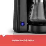 BLACK+DECKER 5-Cup Coffee Maker with On/Off Switch, Sneak-A-Cup Feature, and Easy-View Water Window, Black - Image 4