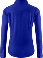 Soft Wrinkle-Free Women's Button Down Dress Shirts Solid Long Sleeve Work Blouses Fit Stretch Casual Tops XXS-6XL - Image 4