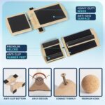 Versatile 40 Inch Beech Wood Balance Beam for Home Use - Enhance Balance, Ankle Strengthener Foot Exerciser for Sprained, Physical Therapy Purposes for Plantar Fasciitis Relief - Image 7