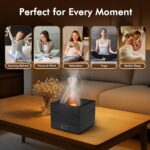 Essential Oil Diffuser, 280ML Ultrasonic Humidifier with Essential Oil Diffuser, Remote Control, Timer & Waterless Auto-Off, 7 LED Colors, for Home Bedroom Office Yoga Room Spa Room - Image 10